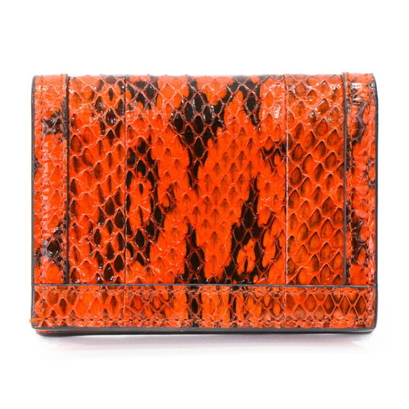 Gucci Ophidia GG Python Compact Wallet Orange - Picture 3 of 11